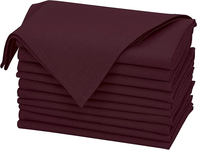 RUVANTI burgundy cloth napkins