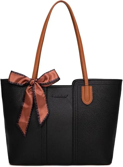 Montana West Jet Black tote