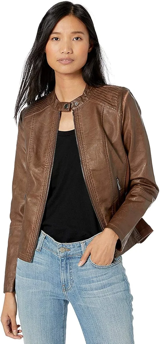 Sebby Collection Whiskey moto jacket